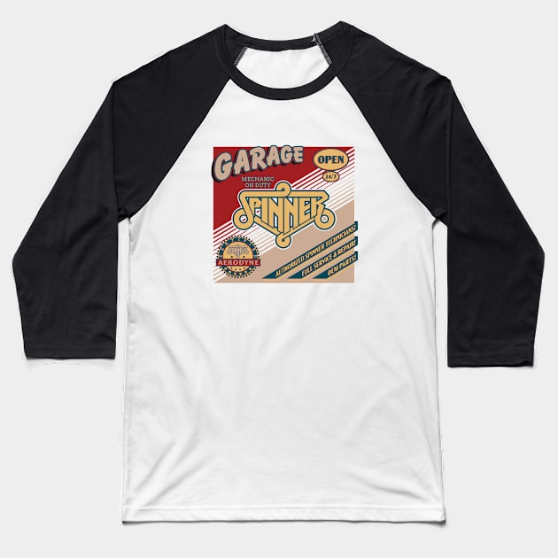 Spinner Repair Services Baseball T-Shirt by CuriousCurios